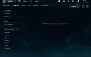 CONTA LOL, NÍVEL 296, TODOS OS CHAMPS, 93SKINS