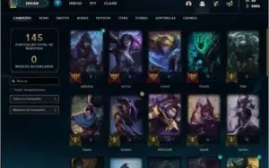 Conta ouro 4 (ex platina), com 11 skins e 31 champs