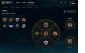 Conta com todos campeões mais 128 skins