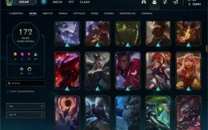 CONTA DE LEAGUE OF LEGENDS MUITO BOA E BARATA!!!