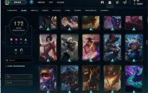 CONTA DE LEAGUE OF LEGENDS MUITO BOA E BARATA!!!