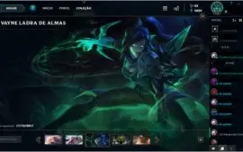 Conta LoL Platina 3, 121 campeões, 53 skins
