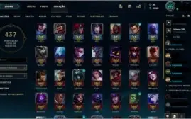 Conta LoL Platina 3, 121 campeões, 53 skins