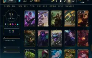 Esmeralda 2 com 85 Champs e 87 Skins ( JG / TOP / MID )