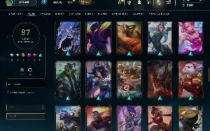 Esmeralda 2 com 85 Champs e 87 Skins ( JG / TOP / MID )