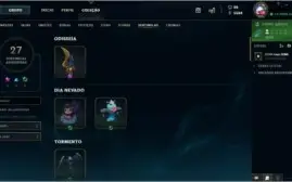 vendo conta do lol