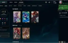 vendo conta do lol