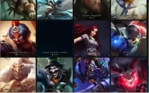 V>Conta ouro3 na md3, mmr ótimo,  68 Champions 15 skins