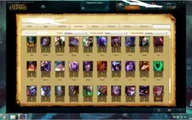 Conta de lol 100 champions e 25 skins,atualmente bronze 4