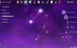 Conta AR 48 3 Personagens 5 estrelas c/ C2 Keqing