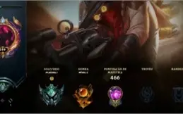 Conta lol platina 1, criada em 2018