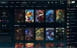 VENDO CONTA DE LOL 35 SKINS + 55 CHAMPS !