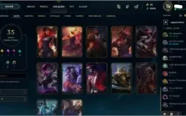 VENDO CONTA DE LOL 35 SKINS + 55 CHAMPS !