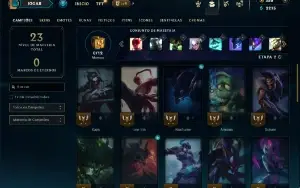 Bronze 3 com 35 Champs e 2 Skins