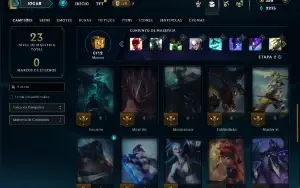 Bronze 3 com 35 Champs e 2 Skins