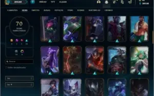 Conta prata 1 com 70 skins e 83 champs + Ryze triunfante