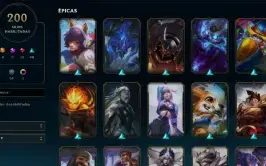 Conta de LoL 200 SKINS / TODOS os Personagens 7 Skins Vitori