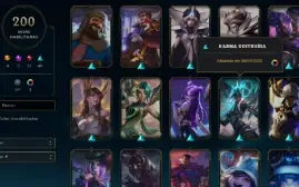 Conta de LoL 200 SKINS / TODOS os Personagens 7 Skins Vitori