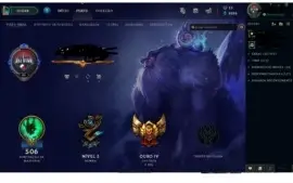 Conta League of Legends Gold 4 +160skins - Full Champions