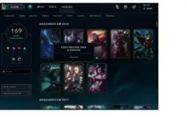 Conta League of Legends Gold 4 +160skins - Full Champions