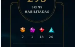 Conta League of Legends, Level 99, MUITOS CAMPEÕES E SKINS