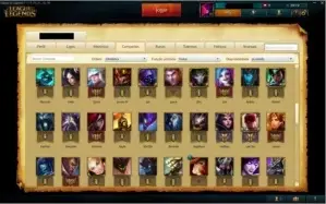CONTA LEAGUE OF LEGENDS PLAT V, 41 SKINS.