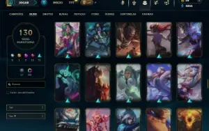 Prata 4 com 150 Champs e 130 Skins ( SUP / MID )