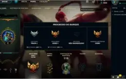 Vendo conta lol smurf gold 1, com borda ouro season passada!