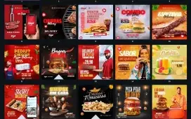 250 Templates De Alimentação Editáveis No Canva