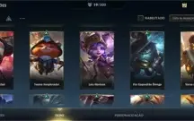 Conta Wild Rift Diamante IV. NV max, 64 champions, 20 skins.