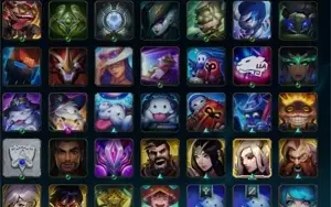 Ouro IV, 91 Campeões, 32 Skins, 3 Lendárias e 13 Épicas