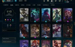 Conta Lol Inativa +100 Skins Sem Rank Pronto Pra Ranked