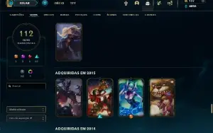Conta Lol Inativa +100 Skins Sem Rank Pronto Pra Ranked
