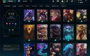 Conta Lol Inativa +100 Skins Sem Rank Pronto Pra Ranked