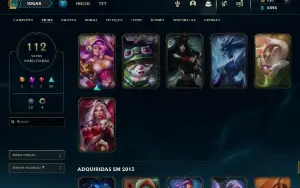 Conta Lol Inativa +100 Skins Sem Rank Pronto Pra Ranked