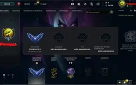 conta de lol diamante 2 62% winrate