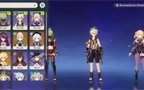 Conta Genshin Impact Yoimiya + Itto + Qiqi + Jean + Espinha