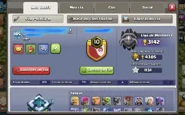 Coc - Cv13 6 Construtor + Clã Nível 10! No Preço!