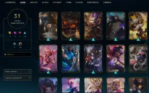 Conta sem rank League of legends (nickname feminino)