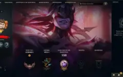 Conta sem rank League of legends (nickname feminino)