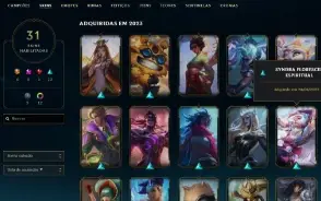 Conta sem rank League of legends (nickname feminino)