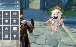 Conta genshin impact AR-07 Zhongli diluc Qiqi