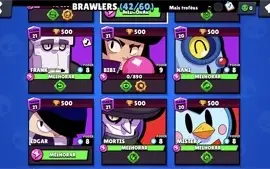 Conta Braw star! Conta grande com lendários.