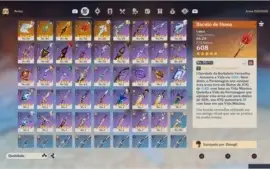 ACC Genshin Impact Ps4 - Zhongli, Eula, Albedo e mais