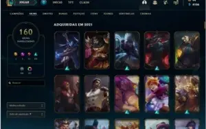 Conta league of legends lvl 530 , 160 skins