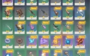 genshin impact, venti e qiqi ar 35, razor 70 arma do lobo