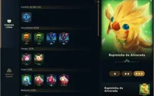 LVL 52 POSSUI 354 SKINS PEQUENAS LENDAS (TFT) E MAIS!