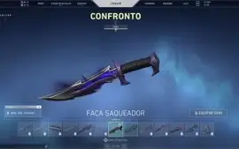 CONTA PRA SMURF, GOLD 1. COM FACA SAQUEADOR E VANDAL SUBLIME