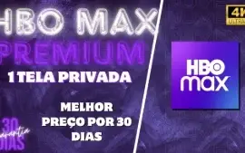 ☁️ HBO MAX 30 Dias | 1 Tela Privada + Entrega Imediata