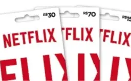 Cartão R$100 Reais Netflix Pré-pago (6 Meses de Assinatura)